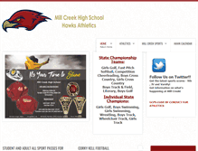 Tablet Screenshot of millcreekhawksathletics.com